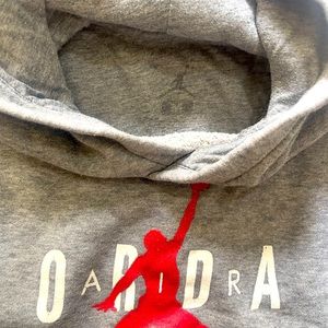 Youth medium grey jordan hoodie